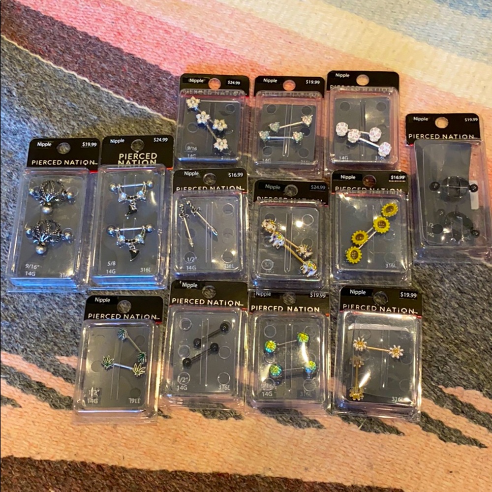 Nipple piercings / barbells